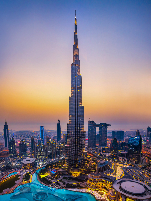 Burj Khalifa - 164 floors